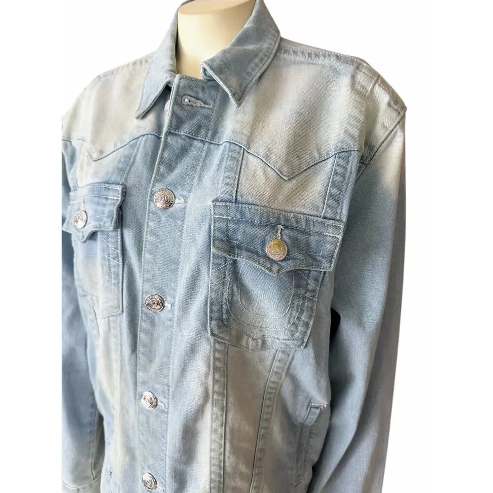 True Religion Jimmy SN Jacket Light Showers Blue Medium